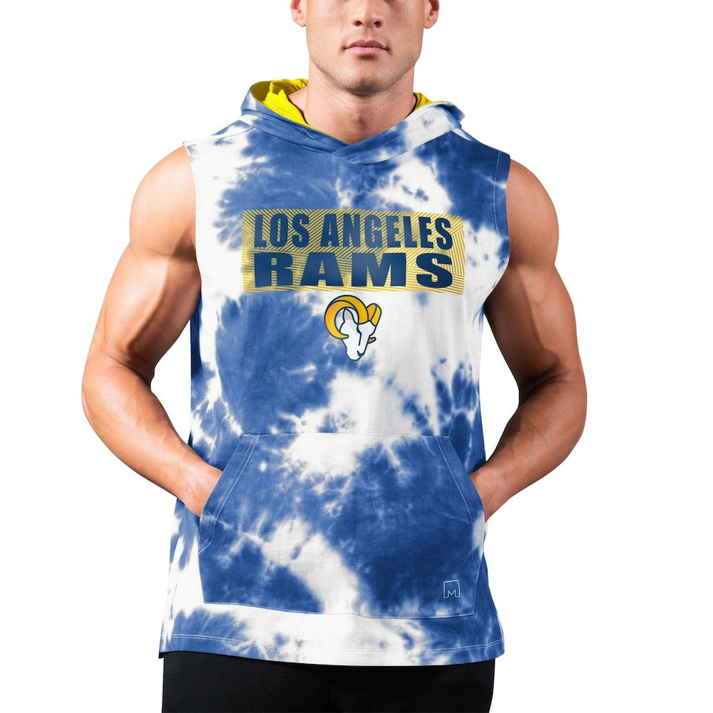 NFL Los Angeles Rams MSX by Michael Strahan Resistance Sleeveless Pullover Hoodie