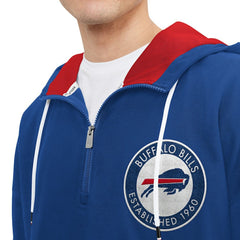 NFL Buffalo Bills Tommy Hilfiger Aaron Quarter-Zip Hoodie