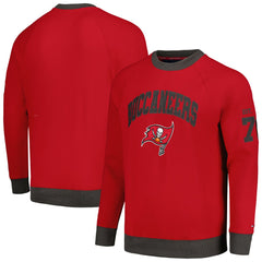 NFL Tampa Bay Buccaneers Tommy Hilfiger Reese Raglan Tri-Blend Pullover Sweatshirt