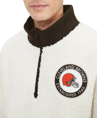 NFL Cleveland Browns Tommy Hilfiger Jordan Sherpa Quarter-Zip Sweatshirt