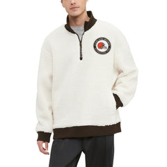 NFL Cleveland Browns Tommy Hilfiger Jordan Sherpa Quarter-Zip Sweatshirt