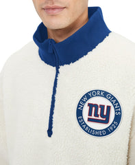 NFL New York Giants Tommy Hilfiger Jordan Sherpa Quarter-Zip Sweatshirt
