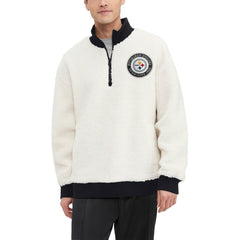 NFL Pittsburgh Steelers Tommy Hilfiger Jordan Sherpa Quarter-Zip Sweatshirt