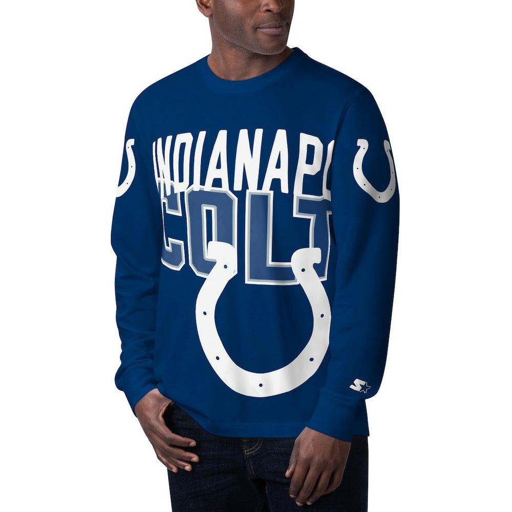 NFL Indianapolis Colts Starter Clutch Hit Long Sleeve T-Shirt