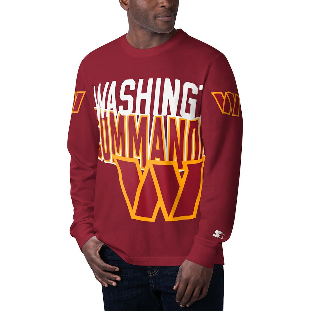 NFL Washington Commanders Starter Clutch Hit Long Sleeve T-Shirt