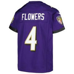 NFL Baltimore Ravens Zay Flowers Youth Game Jersey