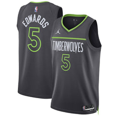 Anthony Edwards Minnesota Timberwolves Jordan Brand Unisex Swingman Jersey - Statement Edition - Charcoal shop