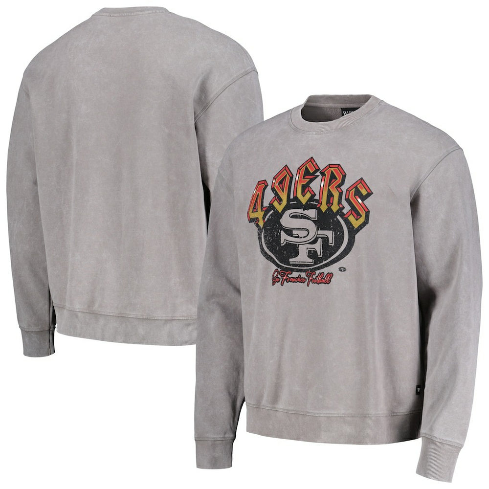 NFL San Francisco 49ers The Wild Collective Unisex Distressed Pullover Sweatshirt