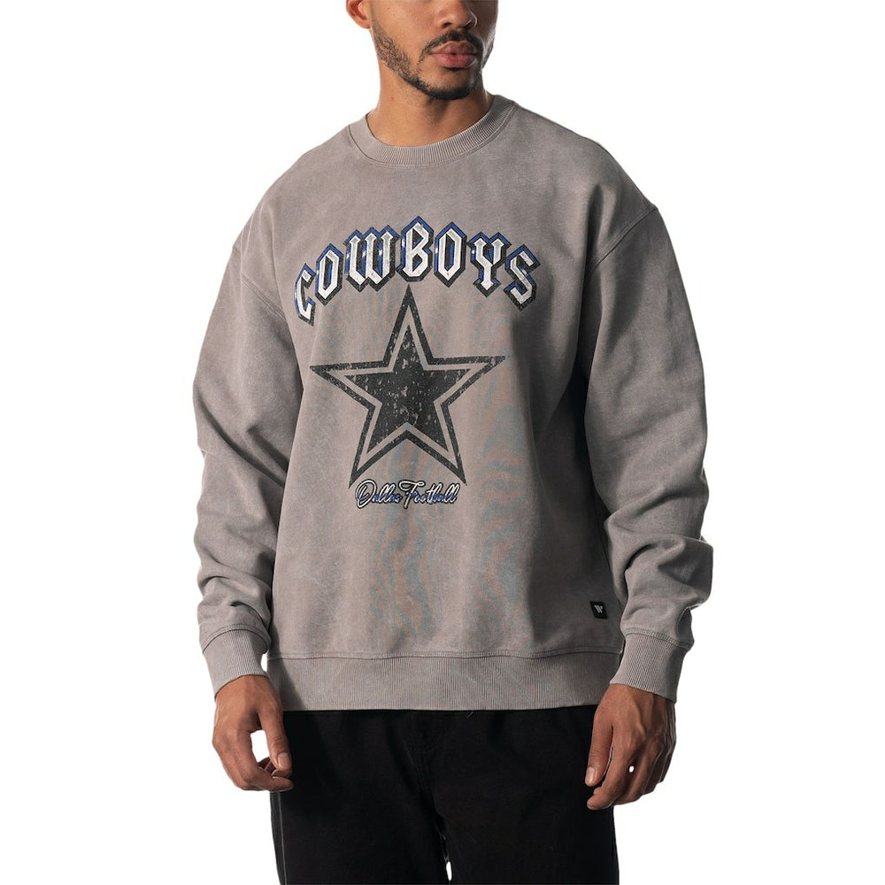 NFL Dallas Cowboys The Wild Collective Unisex Distressed Pullover Sweatshirt