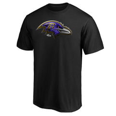 NFL Baltimore Ravens Midnight Mascot Team Logo T-Shirt