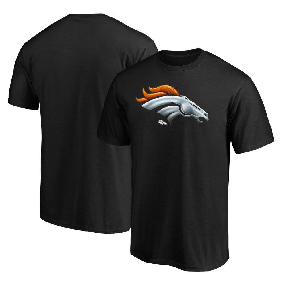 NFL Denver Broncos Midnight Mascot Team Logo T-Shirt