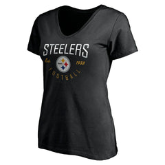 NFL Pittsburgh Steelers Women's Live For It V-Neck T-Shirt