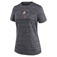 Baltimore Orioles Women's City Connect Practice Velocity T-Shirt - Charcoal | Nike