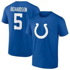 NFL Indianapolis Colts Anthony Richardson Icon Name & Number T-Shirt