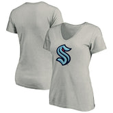 Seattle Kraken Women's Primary Logo V-Neck T-Shirt