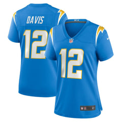 NFL Los Angeles Chargers Derius Davis Women's Team Game Jersey