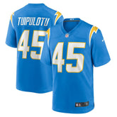 NFL Los Angeles Chargers Tuli Tuipulotu Team Game Jersey