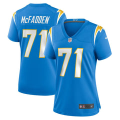NFL Los Angeles Chargers Jordan McFadden Women's Team Game Jersey