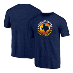 Houston Astros Hometown Collection Texas Seal Tri-Blend T-Shirt - Heather Navy
