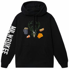 Milwaukee Bucks NBA x MARKET Unisex Claymation Pullover Hoodie - Black cheap