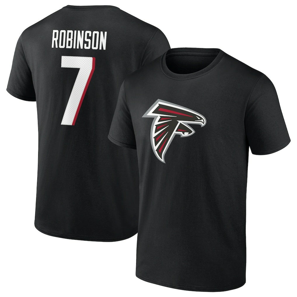 NFL Atlanta Falcons Bijan Robinson Icon Name & Number T-Shirt