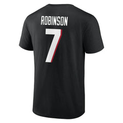 NFL Atlanta Falcons Bijan Robinson Icon Name & Number T-Shirt