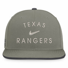 Texas Rangers Pro Dri-FIT Snapback Hat - Olive | Nike