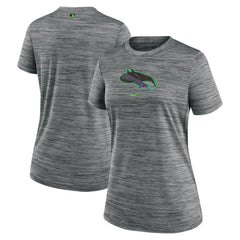 Tampa Bay Rays Women's 2024 City Connect Authentic Collection Velocity Performance T-Shirt - Charcoal | Nike