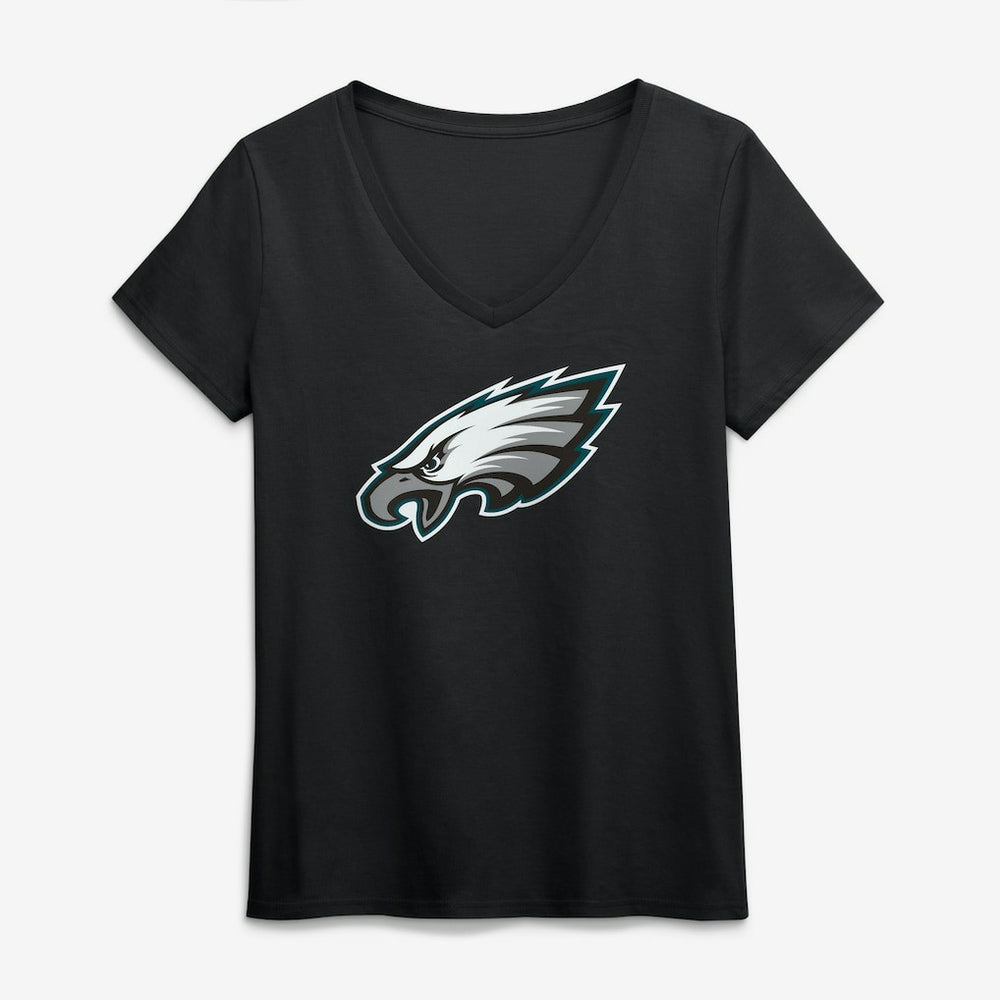 NFL Philadelphia Eagles Logo Athletic Women's Primary Logo V-Neck T-Shirt