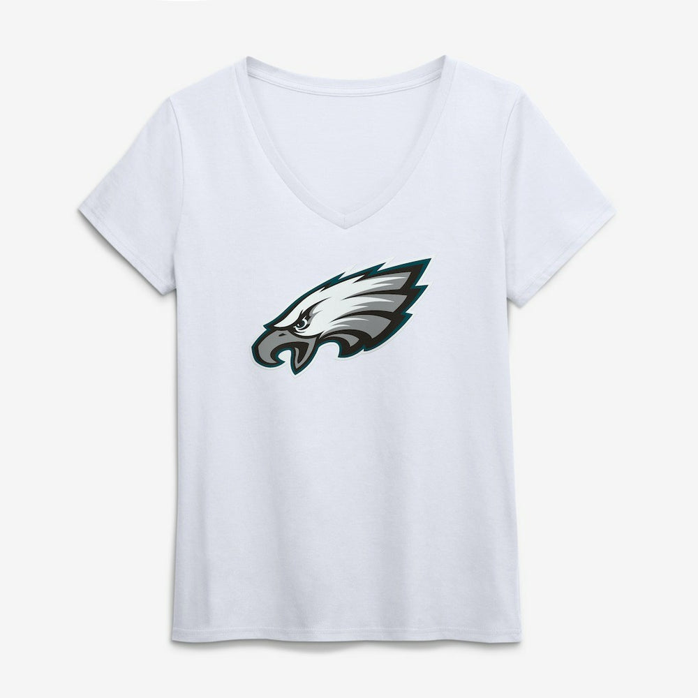 NFL Philadelphia Eagles Logo Athletic Women's Primary Logo V-Neck T-Shirt