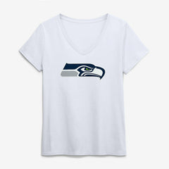 NFL Seattle Seahawks Logo Athletic Women's Primary Logo V-Neck T-Shirt