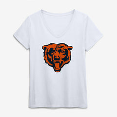 NFL Chicago Bears Logo Athletic Women's Primary Logo V-Neck T-Shirt