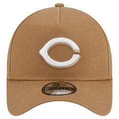 Cincinnati Reds A-Frame 9FORTY Adjustable Hat - Khaki | New Era