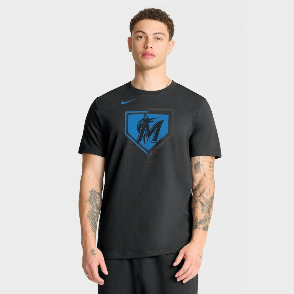 Miami Marlins Icon T-Shirt - Black | Nike