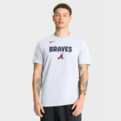 Atlanta Braves Bold Team Name T-Shirt - White | Nike