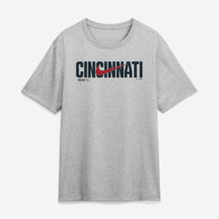 Cincinnati Reds Swoosh Legend Dri-FIT T-Shirt - Heather Gray | Nike
