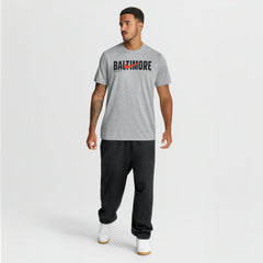 Baltimore Orioles Swoosh Legend Dri-FIT T-Shirt - Heather Gray | Nike