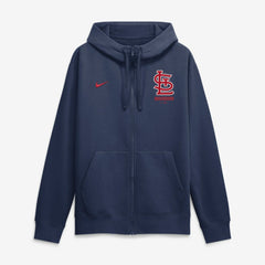 St. Louis Cardinals Primetime Lockup Full-Zip Hoodie - Navy | Nike