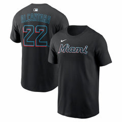 Sandy Alcantara Miami Marlins Home Name & Number T-Shirt - Black | Nike
