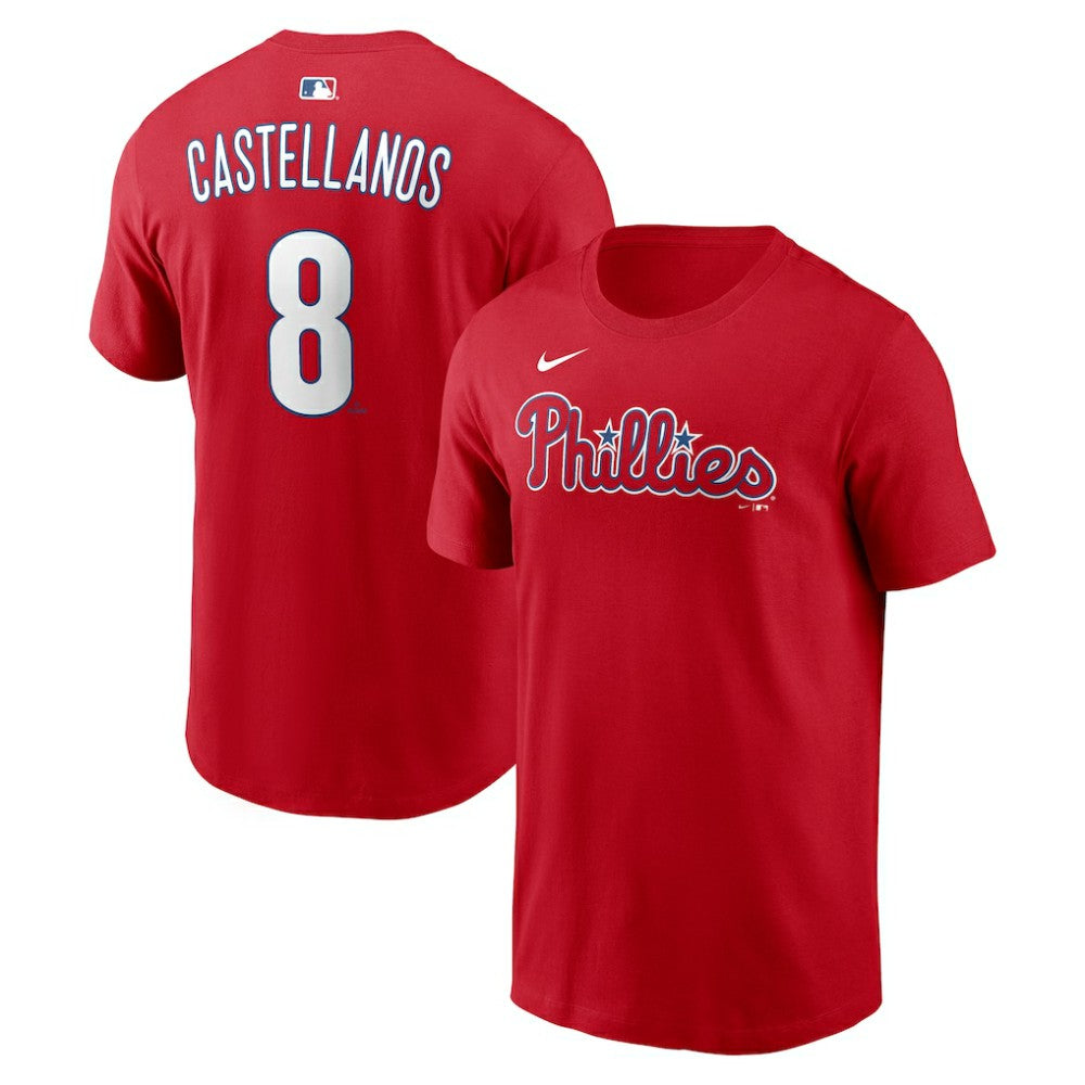 Nick Castellanos Philadelphia Phillies Name & Number T-Shirt - Red | Nike