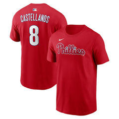 Nick Castellanos Philadelphia Phillies Name & Number T-Shirt - Red | Nike