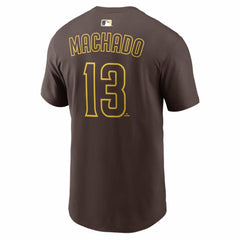 Manny Machado San Diego Padres Name & Number T-Shirt - Brown | Nike