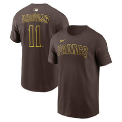 Yu Darvish San Diego Padres Name & Number T-Shirt - Brown | Nike