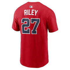 Austin Riley Atlanta Braves Home Name & Number T-Shirt - Red | Nike