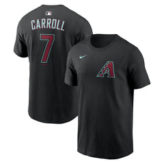 Corbin Carroll Arizona Diamondbacks Name & Number T-Shirt - Black | Nike