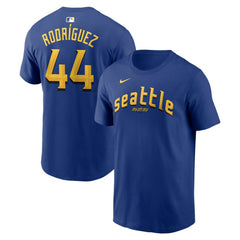 Julio Rodríguez Seattle Mariners City Connect Name & Number T-Shirt - Royal | Nike