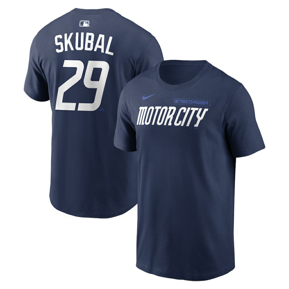 Tarik Skubal Detroit Tigers City Connect Name & Number T-Shirt - Navy | Nike