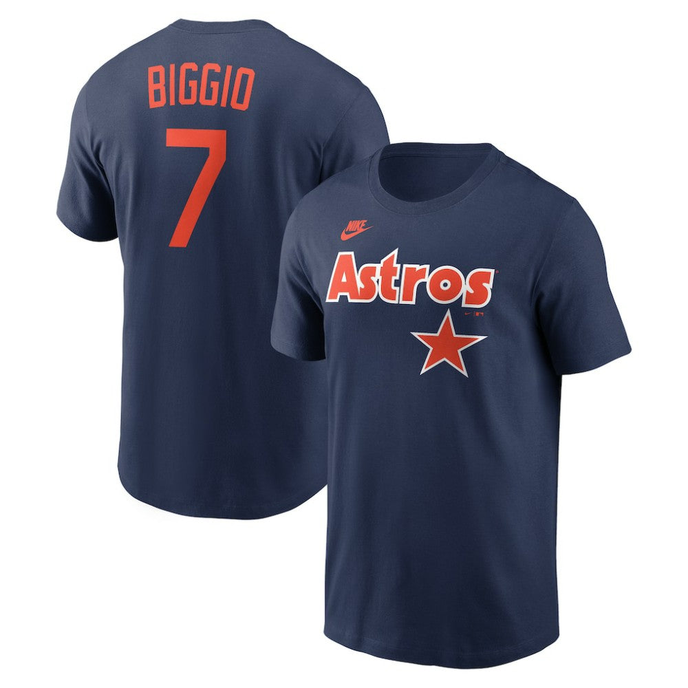 Craig Biggio Houston Astros Cooperstown Collection Name & Number T-Shirt - Navy | Nike