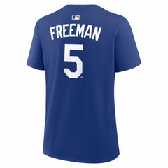 Freddie Freeman Los Angeles Dodgers Women's Name & Number T-Shirt - Royal | Nike