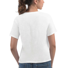Los Angeles Lakers G-III 4Her by Carl Banks Women's Play the Ball Cropped T-Shirt - White shop